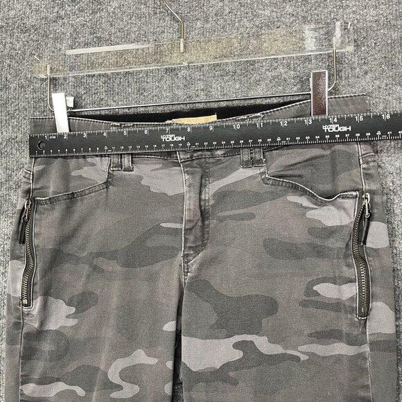 Democracy Pants Womens 8 Grey Camouflage Ab Solution Slimming Panel Skinny - Picture 6 of 16